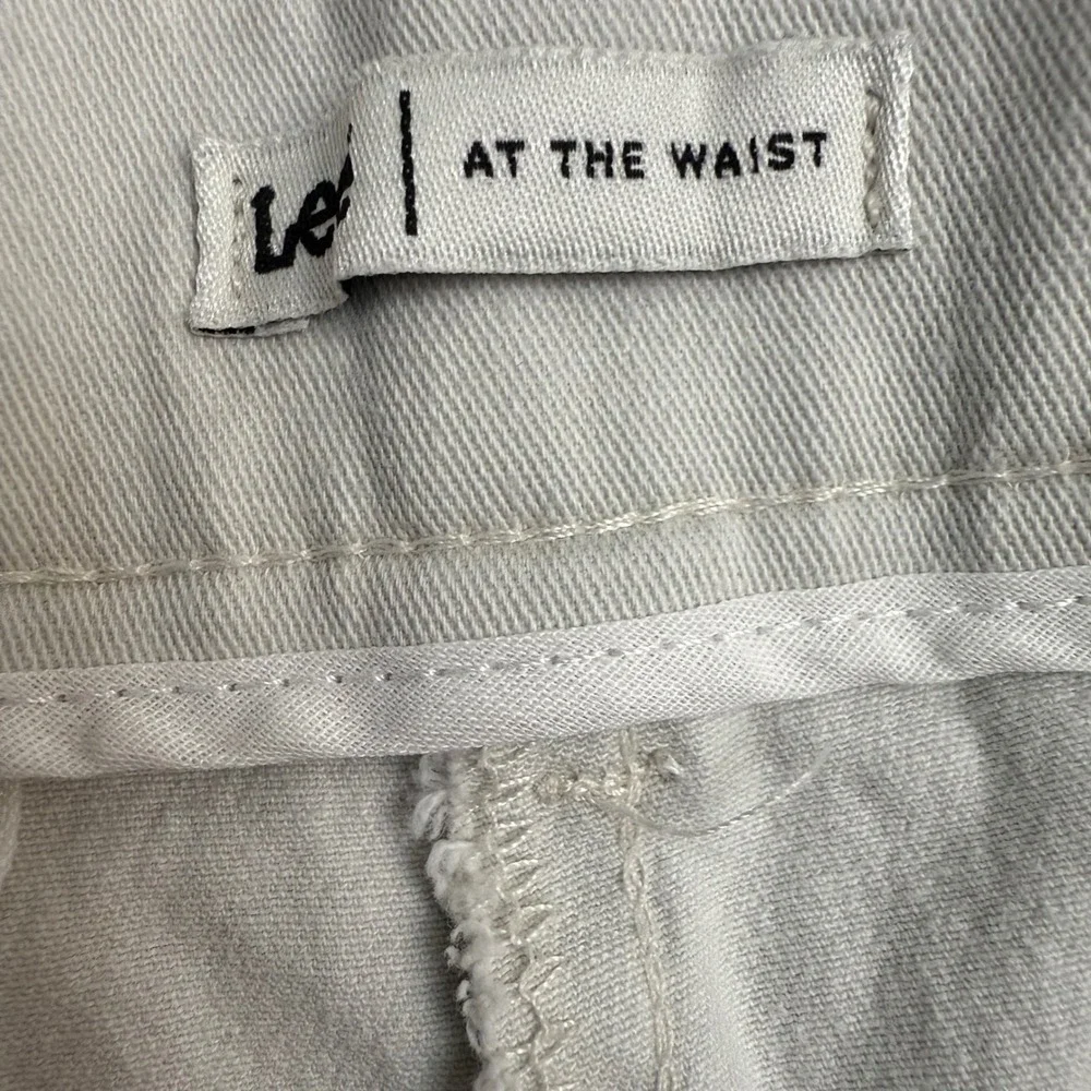 Lee At The Waist Women Size 14 Medium (34x30) Straight Leg Casual Pants Beige - Picture 12 of 14